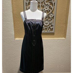 Calvin Klein Women's Denim Button-Front Midi Dress 10P W NEW W OUT Tags
